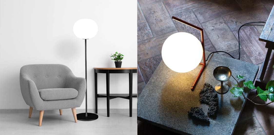 FLOS GLO BALL AND IC LIGHT